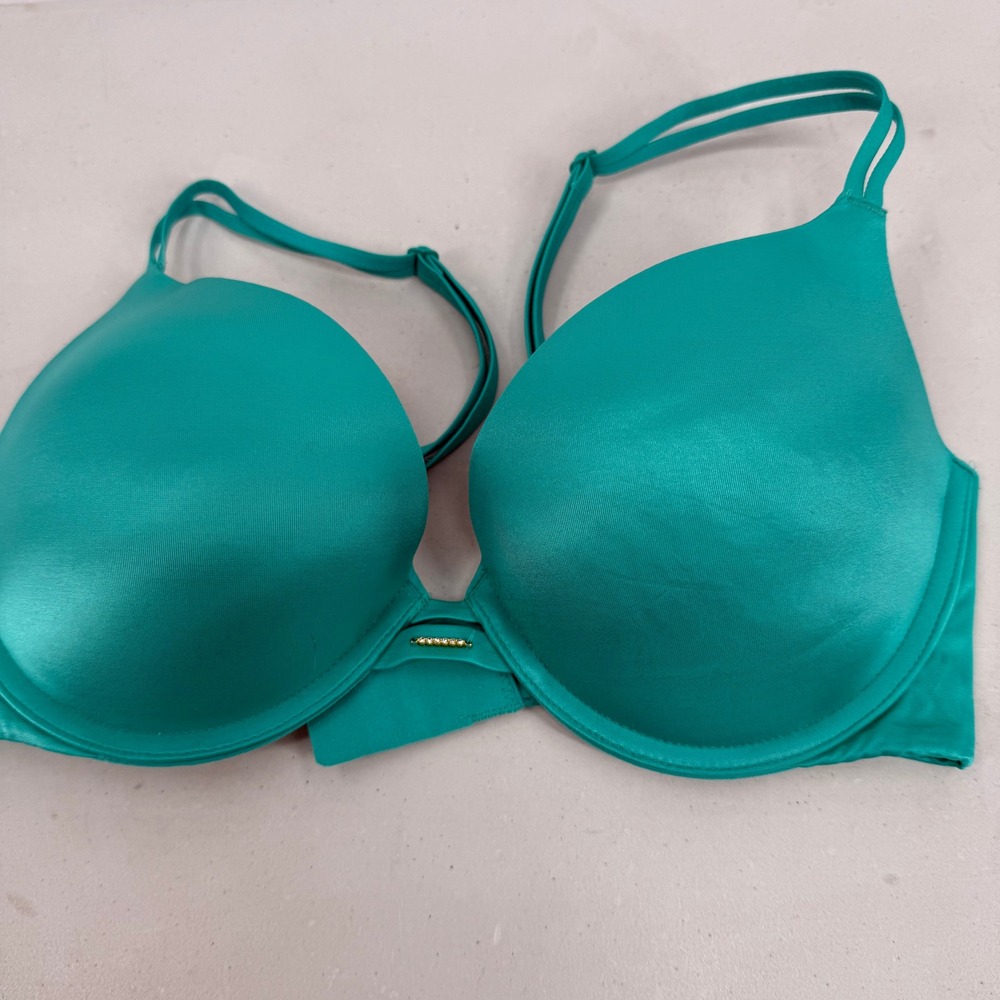 Victoria's Secret Very Sexy Push-Up Bra Teal Green 34D Underwire Padded